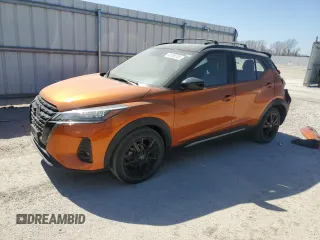 2021 Nissan Kicks SR with VIN 3N1CP5DV0ML535644, listed as a Copart auction lot 48208705 with 31,094 mi miles and Salvage Title. Bid and sale history available at carsss.com. Image 1.