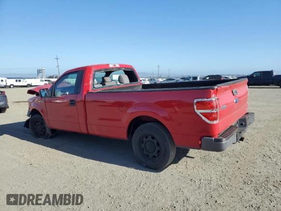 2014 Ford F-150 XL with VIN 1FTMF1CM7EKE41673, listed as a Copart auction lot 55692625 with 48,483 mi miles and Salvage title. Bid and sale history available at DreamBid. Image 2.