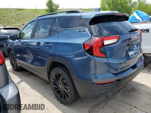 2024 GMC Terrain SLE with VIN 3GKALTEG3RL314796, listed as a Copart auction lot 58643785 with 22,617 mi miles and Salvage title. Bid and sale history available at DreamBid. Image 2.