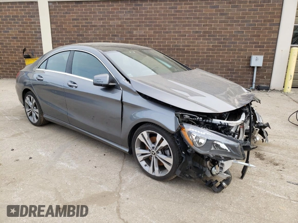 2019 Mercedes-Benz CLA with VIN WDDSJ4GB5KN723519, listed as a Copart auction lot 42684593 with 20,054 mi miles. Bid and sale history available at carsss.com. Image 4.