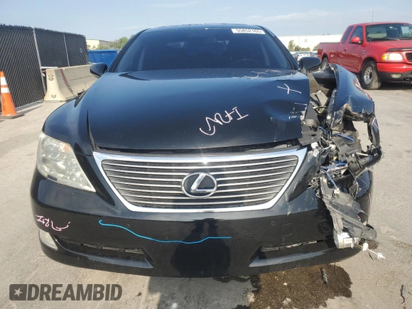2008 Lexus LS 460 with VIN JTHBL46F185075161, listed as a Copart auction lot 55852165 with 173,831 mi miles and Salvage Title. Bid and sale history available at DreamBid. Image 5.