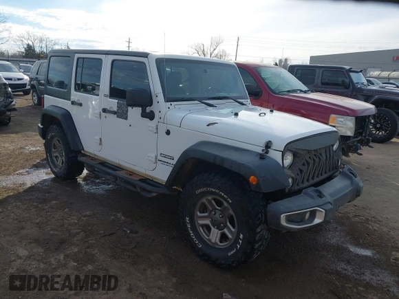 2017 Jeep Wrangler Unlimited Sport with VIN 1C4BJWDG2HL721379, listed as a IAAI auction lot 41314767 with 174,228 mi miles. Bid and sale history available at carsss.com. Image 1.