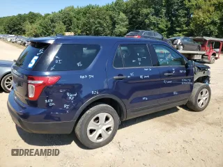 2015 Ford Utility Police Interceptor with VIN 1FM5K8AR3FGB75804, listed as a Copart auction lot 69393884 with 0 mi miles and Salvage Title. Bid and sale history available at carsss.com. Image 3.