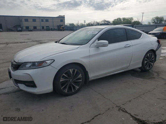 2016 Honda Accord Coupe EX-L with VIN 1HGCT2B85GA005753, listed as a Copart auction lot 49795545 with 298,736 mi miles and Salvage Title. Bid and sale history available at carsss.com. Image 1.
