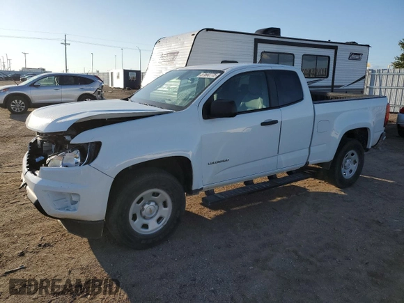 2019 Chevrolet Colorado 2WD Work Truck z VIN 1GCHSBEA2K1314188, wystawiony jako Copart lot #57660775 z przebiegiem 42 768 mil mil oraz Szkoda całkowita • Salvage title. Historia ofert i sprzedaży dostępna na DreamBid. Obrazek 1.