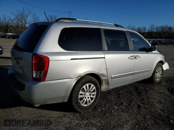 2014 Kia Sedona LX with VIN KNDMG4C70E6536481, listed as a Copart auction lot 53206255 with 175,565 mi miles and Salvage Title. Bid and sale history available at carsss.com. Image 3.