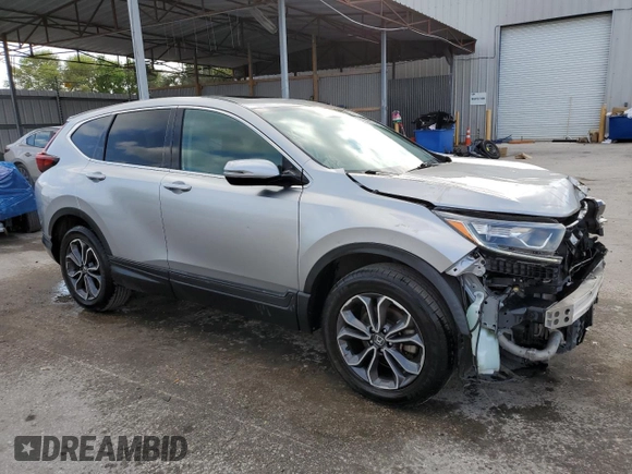 2021 Honda CR-V EX with VIN 2HKRW2H55MH609160, listed as a Copart auction lot 46141845 with 96,464 mi miles and Non Repairable. Bid and sale history available at carsss.com. Image 4.