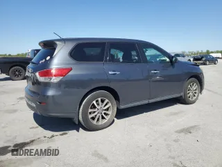 2014 Nissan Pathfinder S with VIN 5N1AR2MN8EC633584, listed as a Copart auction lot 53186925 with 144,650 mi miles and Salvage Title. Bid and sale history available at carsss.com. Image 3.