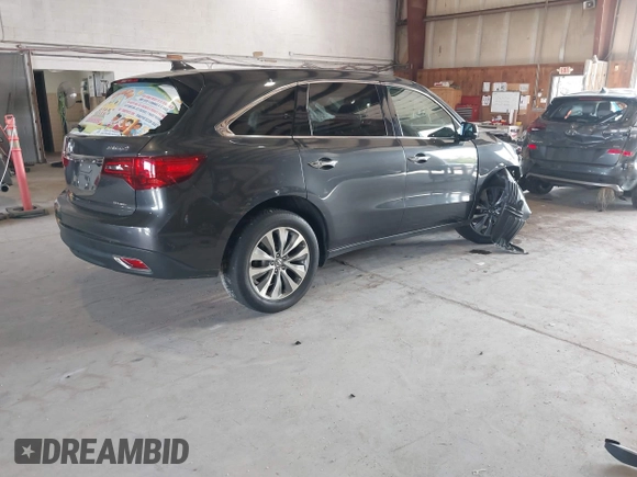 2014 Acura MDX Technology with VIN 5FRYD4H49EB003962, listed as a IAAI auction lot 41087499 with 164,204 mi miles and . Bid and sale history available at DreamBid. Image 4.