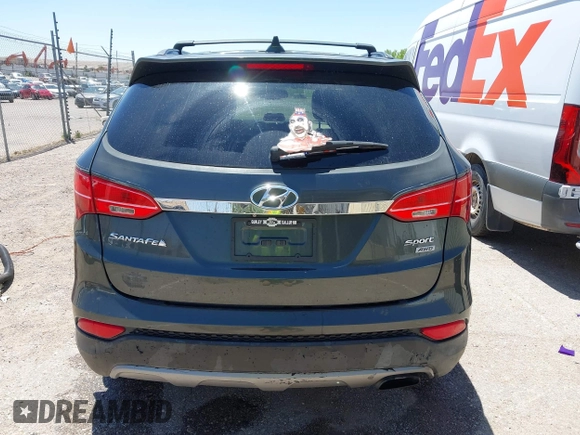 2014 Hyundai Santa Fe with VIN 5XYZUDLB9EG169614, listed as a IAAI auction lot 42208166 with 139,103 mi miles and . Bid and sale history available at DreamBid. Image 16.