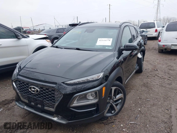 2021 Hyundai Kona Ultimate with VIN KM8K5CA59MU657508, listed as a IAAI auction lot 41144378 with 15,828 mi miles. Bid and sale history available at carsss.com. Image 19.