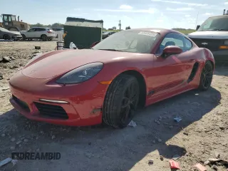 2024 Porsche 718 Cayman with VIN WP0AA2A85RK256203, listed as a Copart auction lot 42689495 with 443 mi miles and Salvage Title. Bid and sale history available at DreamBid. Image 1.