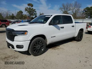 2025 Ram 1500 Limited with VIN 1C6SRFHPXSN607197, listed as a Copart auction lot 50840935 with 4,756 mi miles and Salvage title. Bid and sale history available at DreamBid. Image 1.