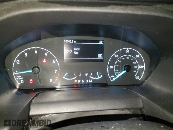 2023 Ford Transit Cargo z VIN 1FTBR3X8XPKA82734, wystawiony jako Copart lot #57962415 z przebiegiem 53 505 mil mil oraz Tytuł czysty. Historia ofert i sprzedaży dostępna na DreamBid. Obrazek 9.