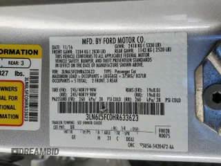 2017 Lincoln MKZ Reserve with VIN 3LN6L5FC0HR633623, listed as a Copart auction lot 44914115 with 52,497 mi miles and Salvage title. Bid and sale history available at DreamBid. Image 12.