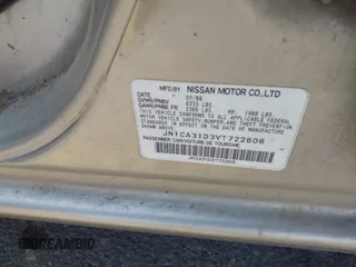 2000 Nissan Maxima GXE z VIN JN1CA31D3YT722606, wystawiony jako IAAI lot #42449273 z przebiegiem Nie podano mil oraz . Historia ofert i sprzedaży dostępna na DreamBid. Obrazek 9.