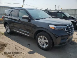 2022 Ford Explorer XLT with VIN 1FMSK8DH7NGC20702, listed as a Copart auction lot 60247555 with 15,278 mi miles and Salvage title. Bid and sale history available at DreamBid. Image 4.