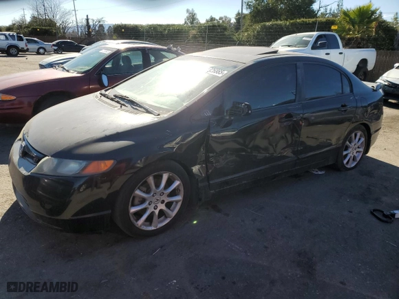 2008 Honda Civic Sdn Si with VIN 2HGFA555X8H712324, listed as a Copart auction lot 41826865 with 113,676 mi miles and Salvage Title. Bid and sale history available at carsss.com. Image 1.