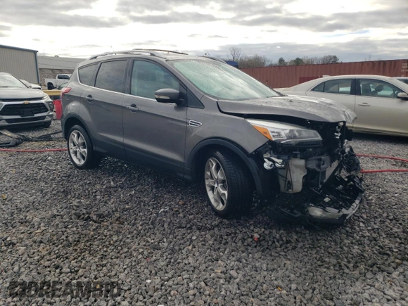 2013 Ford Escape Titanium with VIN 1FMCU0J95DUD31827, listed as a Copart auction lot 50052385 with 103,348 mi miles and Salvage Title. Bid and sale history available at carsss.com. Image 4.
