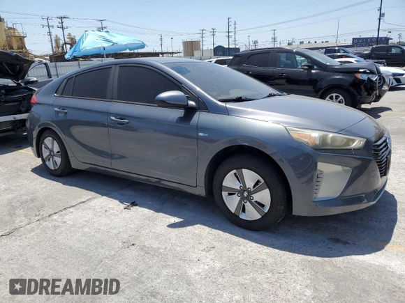 2019 Hyundai Ioniq Blue with VIN KMHC65LC7KU131433, listed as a Copart auction lot 57298275 with 86,779 mi miles and Salvage title. Bid and sale history available at DreamBid. Image 4.