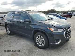 2021 Chevrolet Traverse LT Cloth with VIN 1GNERGKW1MJ165522, listed as a Copart auction lot 74802984 with 80,523 mi miles and Salvage Title. Bid and sale history available at carsss.com. Image 4.