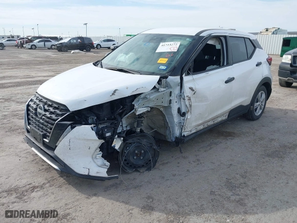 2023 Nissan Kicks S with VIN 3N1CP5BV6PL512456, listed as a IAAI auction lot 41723272 with 47,337 mi miles. Bid and sale history available at carsss.com. Image 18.