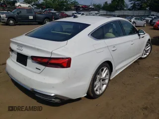 2023 Audi A5 Sportback S line Premium Plus with VIN WAUFACF56PA033193, listed as a Copart auction lot 58097893 with 2,517 mi miles. Bid and sale history available at carsss.com. Image 3.