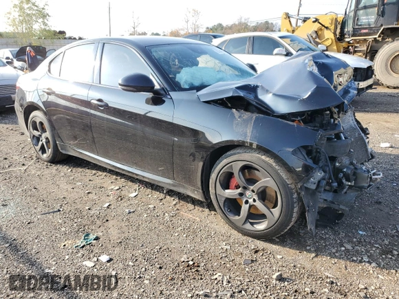 2018 Alfa Romeo Giulia with VIN ZARFAEDN8J7579215, listed as a Copart auction lot 86781414 with Not provided miles and Salvage title. Bid and sale history available at DreamBid. Image 4.
