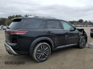 2023 Nissan Pathfinder SL with VIN 5N1DR3CD5PC264746, listed as a Copart auction lot 47818735 with 31,627 mi miles and Salvage title. Bid and sale history available at DreamBid. Image 3.