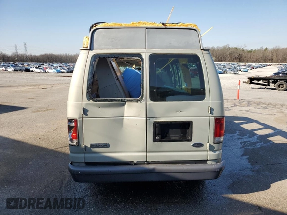 2006 Ford Econoline Passenger XL with VIN 1FMRE11W96HB04509, listed as a Copart auction lot 47960365 with 164,737 mi miles and Salvage Title. Bid and sale history available at DreamBid. Image 6.