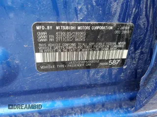2017 Mitsubishi Lancer ES with VIN JA32V2FW7HU008312, listed as a Copart auction lot 45868643 with 81,278 mi miles. Bid and sale history available at carsss.com. Image 12.