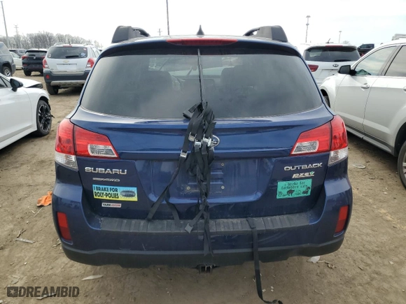 2011 Subaru Outback 2.5i Limited Pwr Moon with VIN 4S4BRBKC9B3428017, listed as a Copart auction lot 49238395 with 118,361 mi miles and Salvage Title. Bid and sale history available at carsss.com. Image 6.