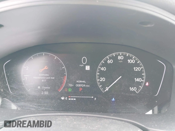 2023 Honda Civic Sport with VIN 2HGFE2F55PH501595, listed as a IAAI auction lot 42355942 with 8,924 mi miles and . Bid and sale history available at DreamBid. Image 7.