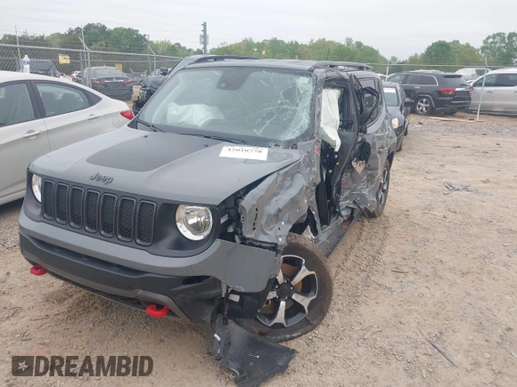 2022 Jeep Renegade Trailhawk with VIN ZACNJDC11NPN53432, listed as a IAAI auction lot 42010778 with 29,889 mi miles and . Bid and sale history available at DreamBid. Image 2.
