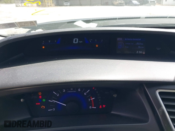2013 Honda Civic EX with VIN 19XFB2F80DE253927, listed as a IAAI auction lot 41834659 with 177,558 mi miles and . Bid and sale history available at DreamBid. Image 7.