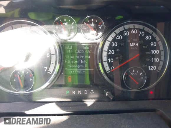 2009 Dodge 1500 SLT with VIN 1D3HB13T49J501786, listed as a IAAI auction lot 41726367 with 205,546 mi miles and . Bid and sale history available at DreamBid. Image 7.