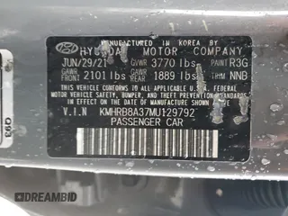 2021 Hyundai Venue SE with VIN KMHRB8A37MU129792, listed as a Copart auction lot 51271125 with 56,230 mi miles and Salvage Title. Bid and sale history available at DreamBid. Image 14.