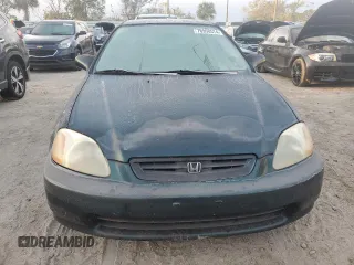 1997 Honda Civic DX with VIN 1HGEJ612XVL075429, listed as a Copart auction lot 76950574 with 0 mi miles and Salvage Title. Bid and sale history available at carsss.com. Image 5.