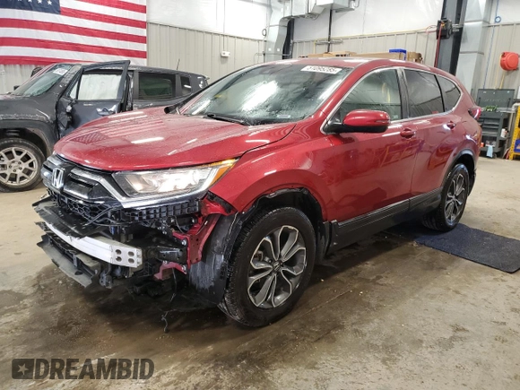 2020 Honda CR-V EX with VIN 5J6RW2H52LA006943, listed as a Copart auction lot 51095285 with 73,380 mi miles and Salvage Title. Bid and sale history available at carsss.com. Image 1.