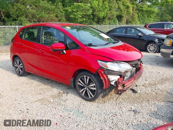2019 Honda Fit EX with VIN 3HGGK5H82KM742918, listed as a IAAI auction lot 42368216 with 34,476 mi miles and . Bid and sale history available at DreamBid. Image 1.