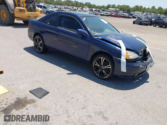 2002 Honda Civic EX with VIN 1HGEM22992L106757, listed as a IAAI auction lot 41947256 with 193,313 mi miles. Bid and sale history available at carsss.com. Image 1.