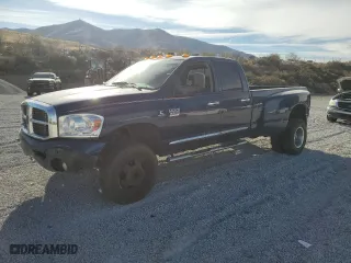 2008 Dodge Ram 3500 Laramie with VIN 3D7MX48A28G137083, listed as a Copart auction lot 75684714 with 268,808 mi miles and Salvage Title. Bid and sale history available at carsss.com. Image 1.