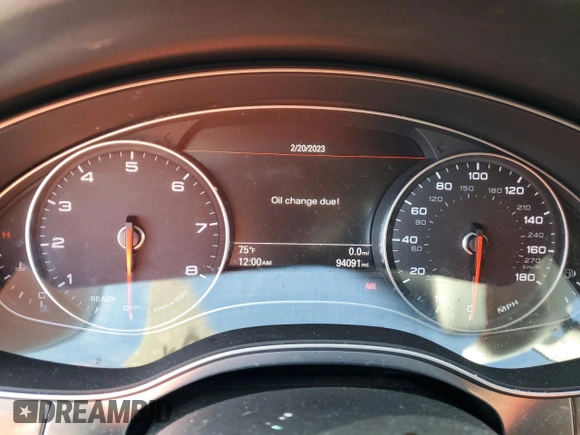 2017 Audi A6 Premium Plus with VIN WAUF2AFC0HN019882, listed as a Copart auction lot 41373293 with 94,091 mi miles. Bid and sale history available at carsss.com. Image 9.