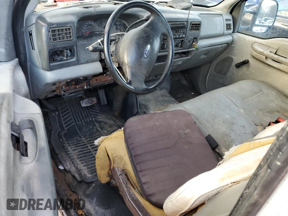 2003 Ford Super Duty F-250 XL with VIN 1FTNX21L53EB14329, listed as a Copart auction lot 75131134 with Not Provided miles and Non Repairable. Bid and sale history available at carsss.com. Image 8.