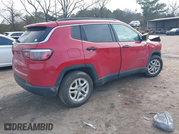 2019 Jeep Compass Sport с VIN 3C4NJCAB6KT726438, выставлен на аукционе IAAI как лот 41459110 с пробегом 125 000 миль миль и . История ставок и продаж доступна на DreamBid. Изображение 4.