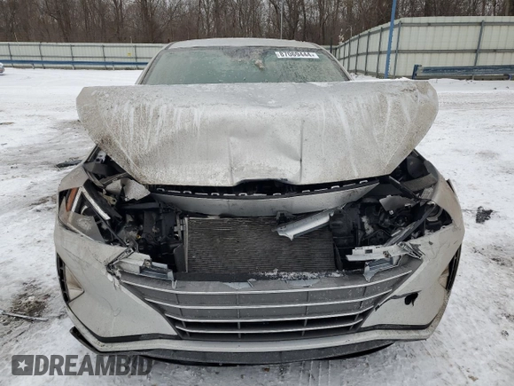 2019 Hyundai Elantra SE with VIN 5NPD74LFXKH419550, listed as a Copart auction lot 87069444 with 49,507 mi miles and Salvage Title. Bid and sale history available at DreamBid. Image 5.