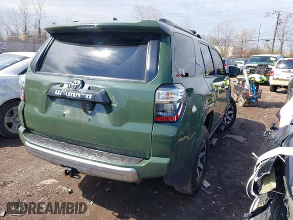 2022 Toyota 4Runner TRD Off Road Premium with VIN JTERU5JR1N6061136, listed as a IAAI auction lot 41890330 with 66,783 mi miles and . Bid and sale history available at DreamBid. Image 4.