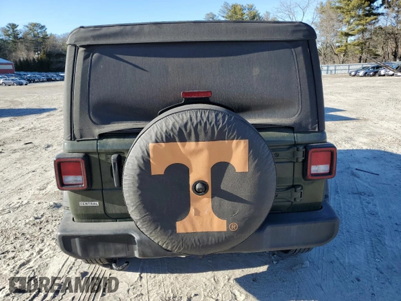 2021 Jeep Wrangler 80th Anniversary with VIN 1C4HJXAG7MW572013, listed as a Copart auction lot 48719175 with 72,133 mi miles and Salvage title. Bid and sale history available at DreamBid. Image 6.