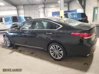 2017 Genesis G80 3.8L with VIN KMHGN4JE1HU199075, listed as a Copart auction lot 72238284 with 41,891 mi miles and Salvage Title. Bid and sale history available at carsss.com. Image 2.