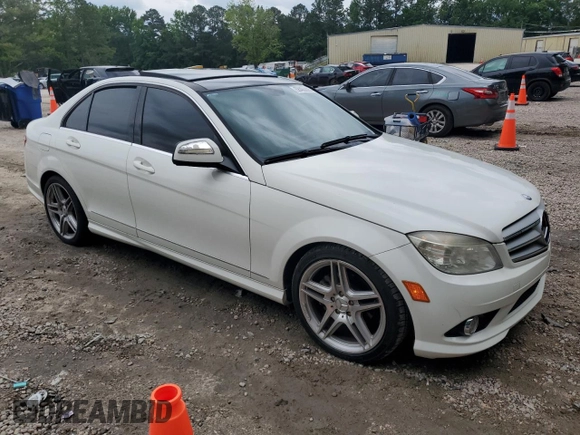 2009 Mercedes-Benz C 300 Sport with VIN WDDGF54X79R064231, listed as a Copart auction lot 58400805 with 90,789 mi miles and Salvage title. Bid and sale history available at DreamBid. Image 4.